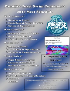 2017 PCSC Schedule
